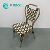 صندلی ناهار خوری آلومینیومی مینیمالیستی باغ PE Rattan 