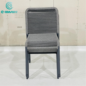 Nueva colecci&oacute;n minimalista de muebles Sillas de jard&iacute;n sin brazos negras apilables