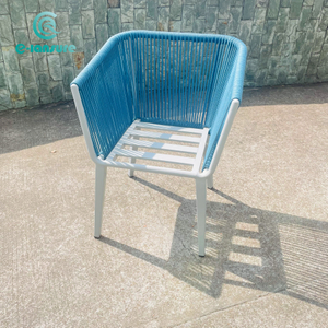 Karrige Minimaliste Patio Alumini e Endur me Litar p&euml;r Oborrin e Vil&euml;s