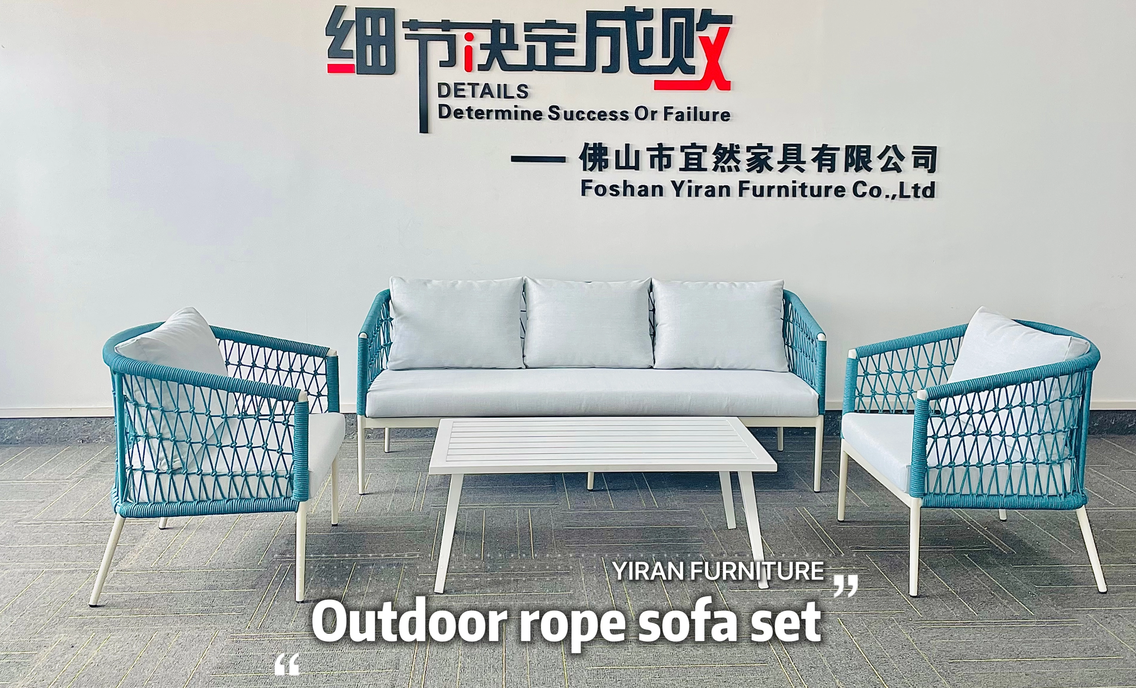 Cadangan Minggu: Set Sofa Tali Luar Biru 