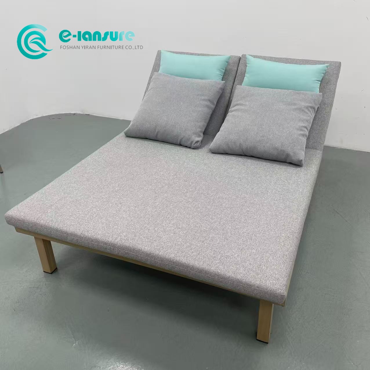 Bingkai Aluminium Berkualiti Daybed Luaran Borong Kerusi Berjemur Double Kerusi Kerusi Kerusi Tepi Kolam dengan Kusyen Waterpfoor Untuk Rumah Vila