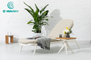 Visokokvalitetna aluminijska ležaljka presvučena prahom Ležaljka za sunčanje od vodootporne tkanine Vrtna ležaljka Ležaljka za vilu