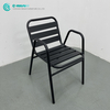 एल्युमीनियम आउटडोर फ़र्निचर गार्डन डाइनिंग चेयर उच्च गुणवत्ता वाले मेटल फ़्रेम लीज़र चेयर, घर के आँगन के आंगन के लिए हर मौसम में सिंगल चेयर