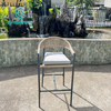 Vintage Stylish Outdoor Furniture Garden High Backrest Bar Chairs for Nunc