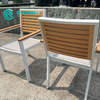 Trosc&aacute;n Bialann Allamuigh Fr&aacute;ma Al&uacute;manam Le Armrest Adhmaid Agus Backrest Cathaoirleach Itheach&aacute;in Cathaoirleach Gaird&iacute;n le haghaidh Cl&oacute;s Patio &Oacute;st&aacute;n Baile