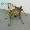 Բացօթյա Rattan Կահույք Որակի ալյումինե շրջանակ Ճաշի աթոռ Նրբագեղ հյուսված Rattan Bistro Աթոռ Այգի Բակում Մեկ աթոռ հյուրանոցի ռեստորանի համար