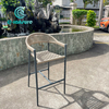 Vintage Naka-istilong Outdoor Furniture Garden High Backrest Bar Chairs para sa patio
