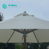 Modern Toptan Bah&ccedil;e Şemsiyesi Al&uuml;minyum &Ccedil;er&ccedil;eve Ahşap Kaplamalı T&uuml;m Hava Koşullarına Sahip Kumaş Patio Şemsiye Otel Resort Plajı i&ccedil;in Mermer Tabanlı