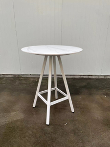 &Uuml;mmargune paagutatud kivist alumiiniumist baarilaud KD jalgadega