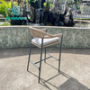 Vintage Stylish Outdoor Furniture Garden High Backrest Bar Chairs for Nunc