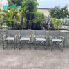 Kursi Lipat Rangka Aluminium Furnitur Luar Ruangan Sederhana Nordic dengan Sandaran Tangan Kayu Jati Kursi Kamp Direktur Teras untuk Halaman Villa